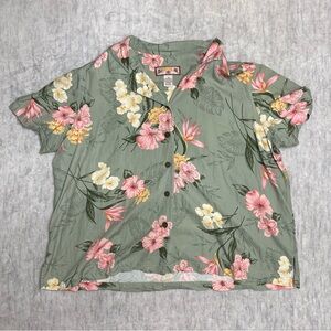 Caribbean Joe Hawaiian Button Up Shirt